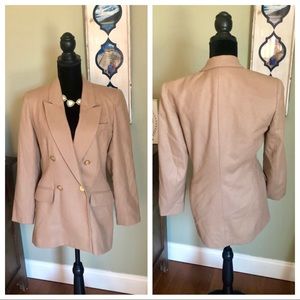 Wool, tan blazer/jacket